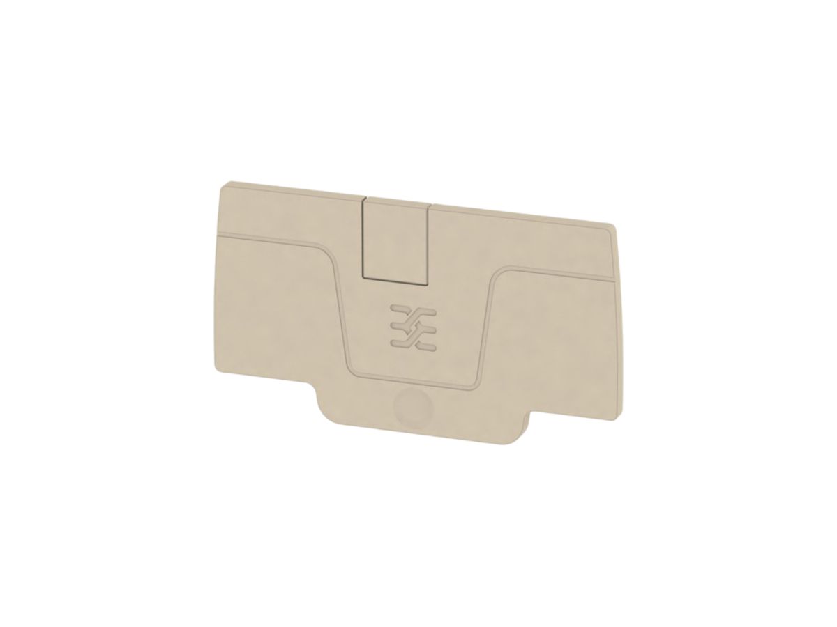 Abschlussplatte Weidmüller A-Reihe AEP 2C 4 58×2.1mm, beige