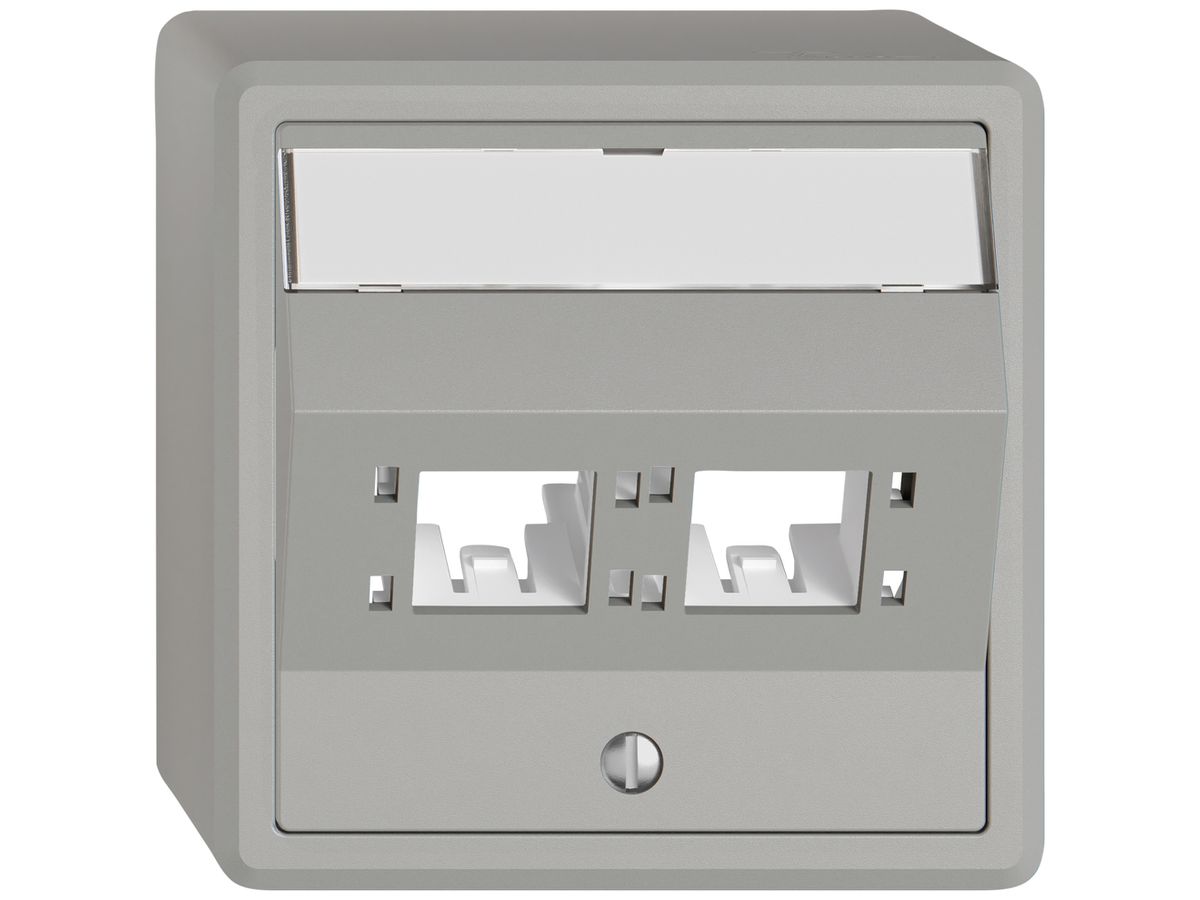 AP-Montageset EDIZIO.liv SNAPFIX® für freenet Kat.6A Adapter 2× hgu