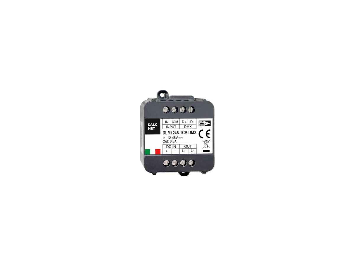 LED-Betriebsgerät DALCNET DLM1248-1CV-DMX 78…312W 0-10V 1-10V DALI 44×57×19mm