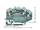 Durchgangsklemme WAGO 3L 2.5mm² grau