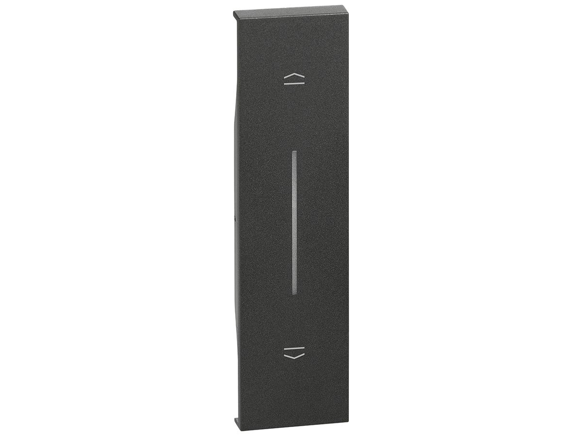 Abdeckung Living Now 1 Modul für Rolladentaster schwarz