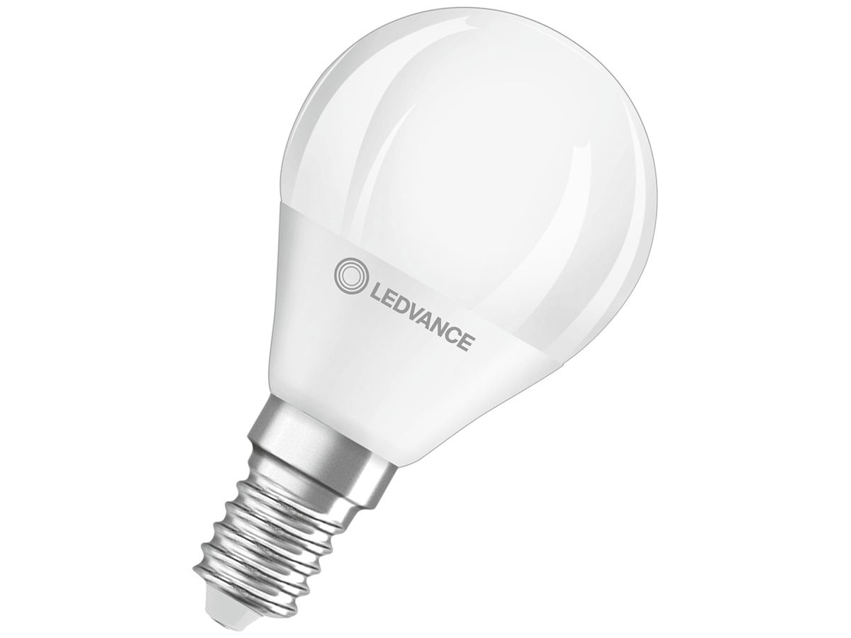LED-Lampe LEDVANCE CLAS P E14 4.9W 470lm 2700K DIM Ø45×82mm mattiert