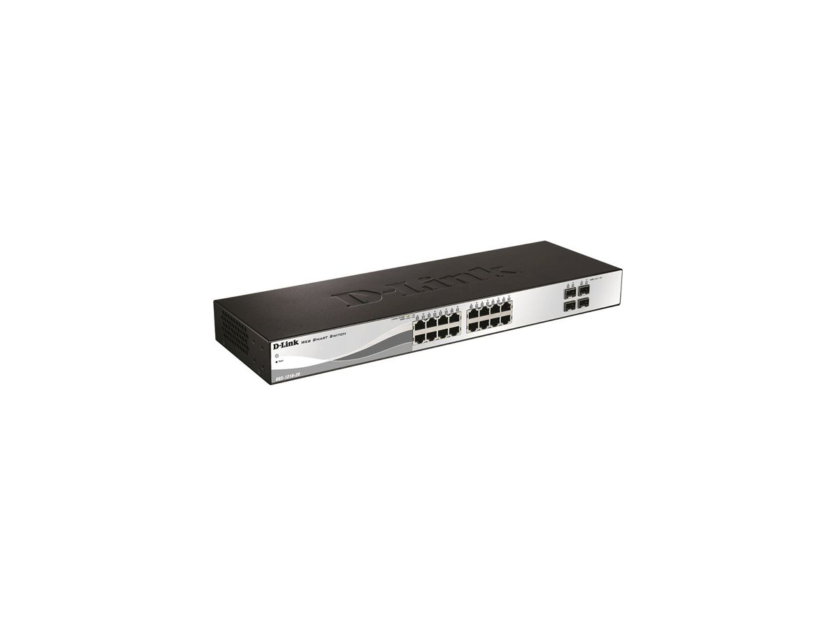 Switch D-LINK DGS-1210-20/E, 20-Port smart managed Layer2/3 Gigabit