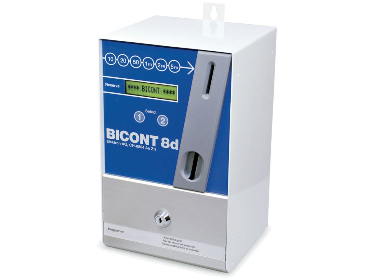 Münzschaltautomat Bicont 8d für 2 Verbraucher, Elektron