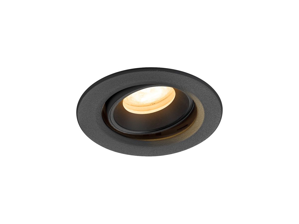 LED-Downlight SLV NUMINOS MOVE XS 6.9W 1000lm 4000K WB DALI Ø80×53 schwarz