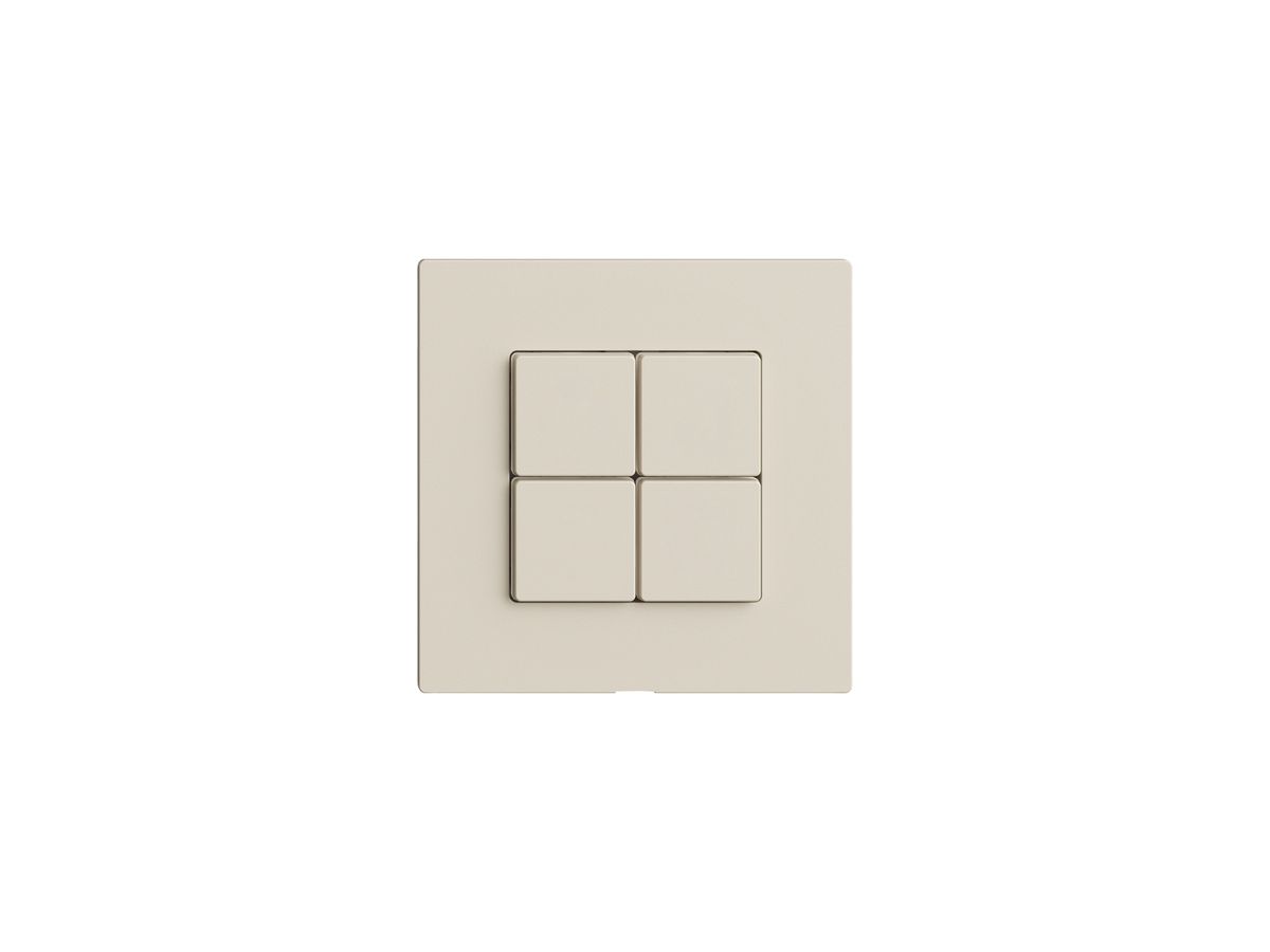Bedienaufsatz zu Druckschalter EDIZIOdue Wiser 60×60×35mm crema
