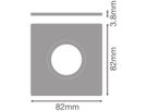 Zierring LEDVANCE SP CBO FIX 82×82mm Aluminium schwarz