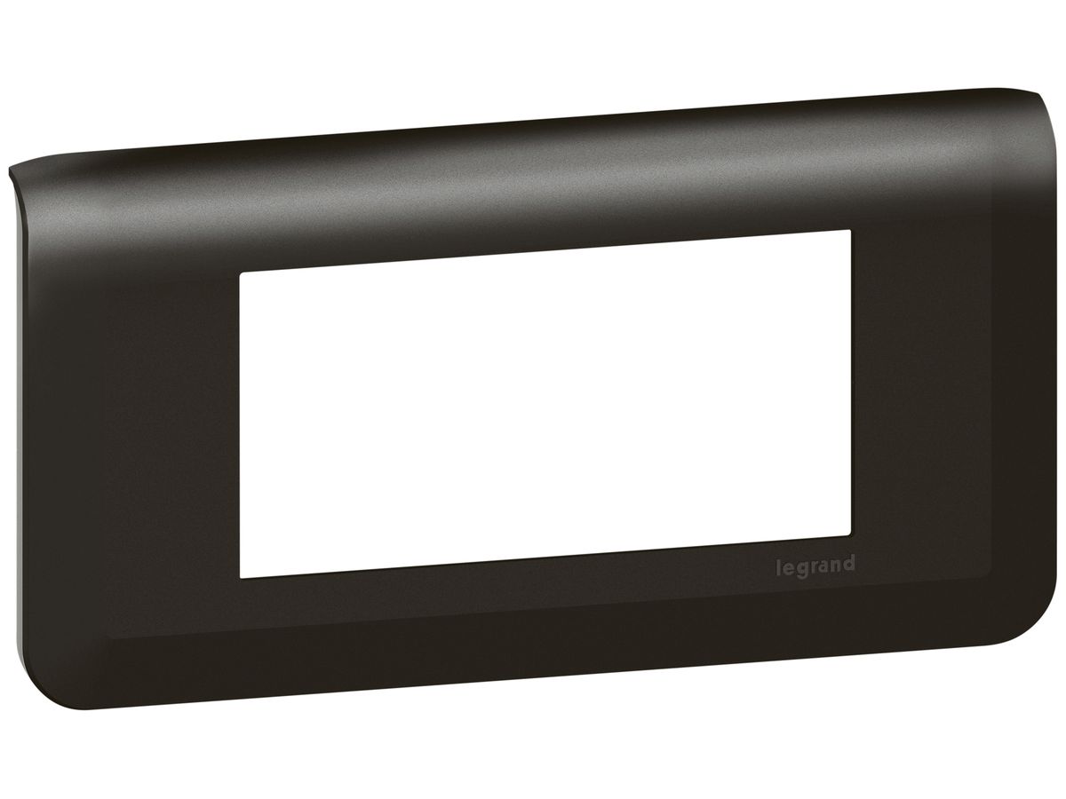 Abdeckrahmen MOS 1×4 Module horizontal schwarz matt