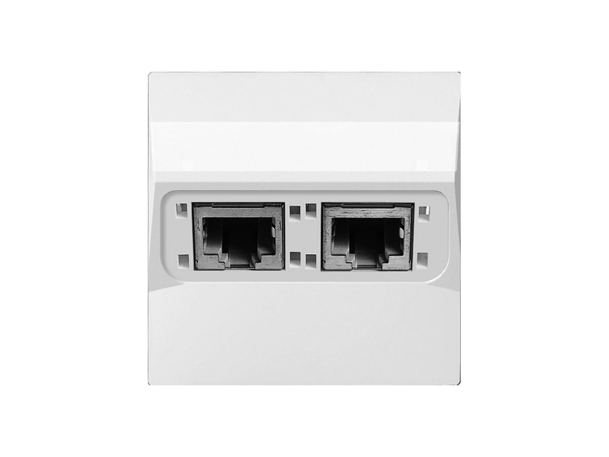 UP-Anschlussdose SIDUS 2×RJ45 weiss