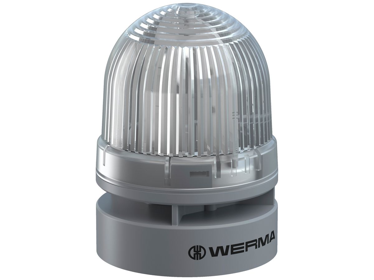 Blitz- und Dauerleuchte WERMA Mini TwinLIGHT Combi, 115...230VAC, klar