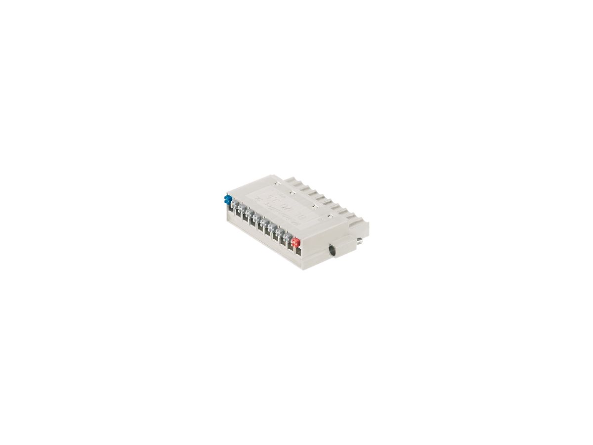 Buchsenstecker Weidmüller BL-I/O Flansch 3.5mm 10L verzinnt, lichtgrau