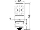 LED-Lampe SPECIAL T SLIM 60 DIM E27 7.3W 827 806lm 320°