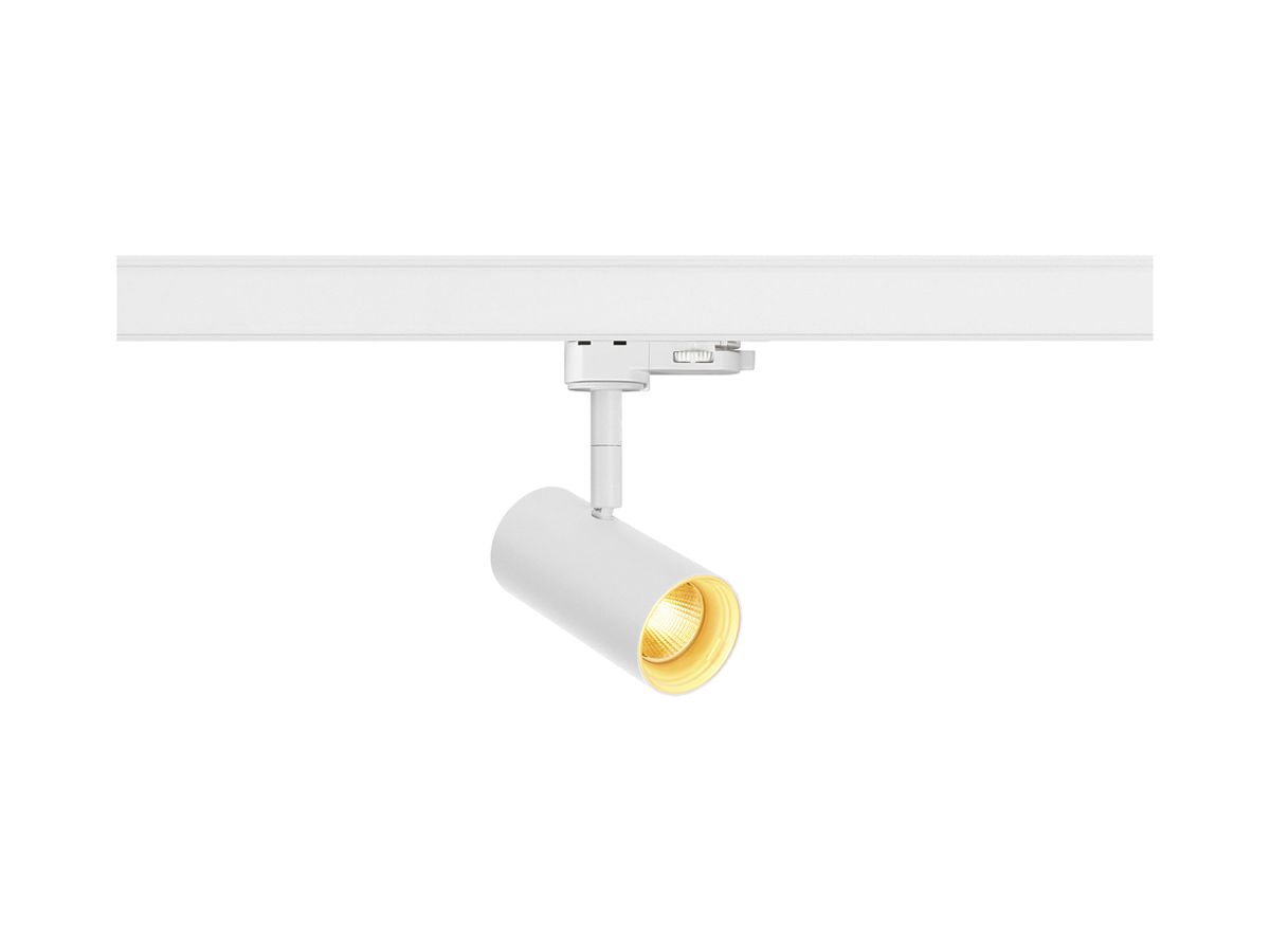 LED-Strahler SLV NOBLO SPOT PHASE 6W 750lm 930 32° DIM 3PH Ø50mm weiss