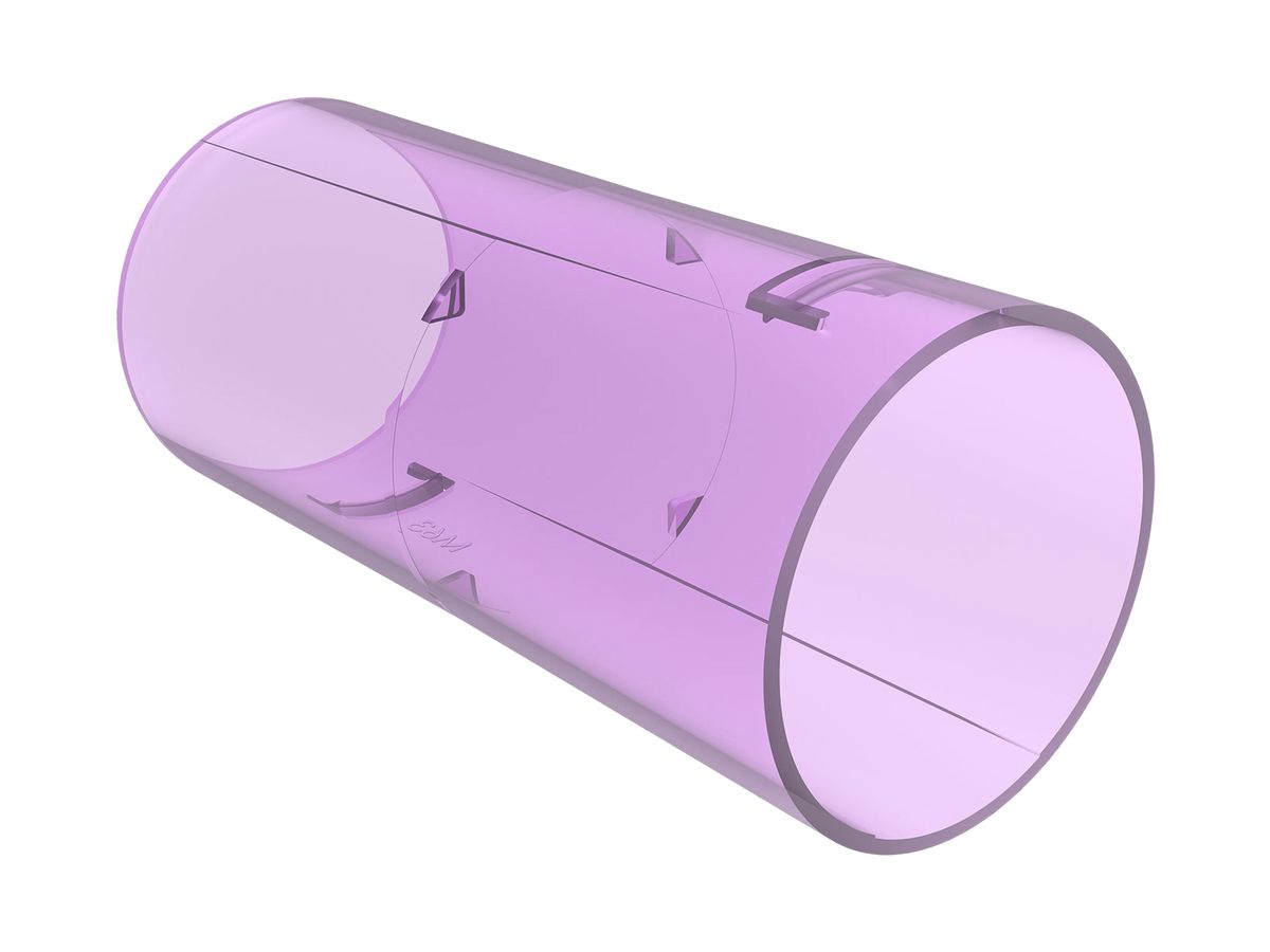 Verbindungsmuffe Spotbox M63 violett-transparent