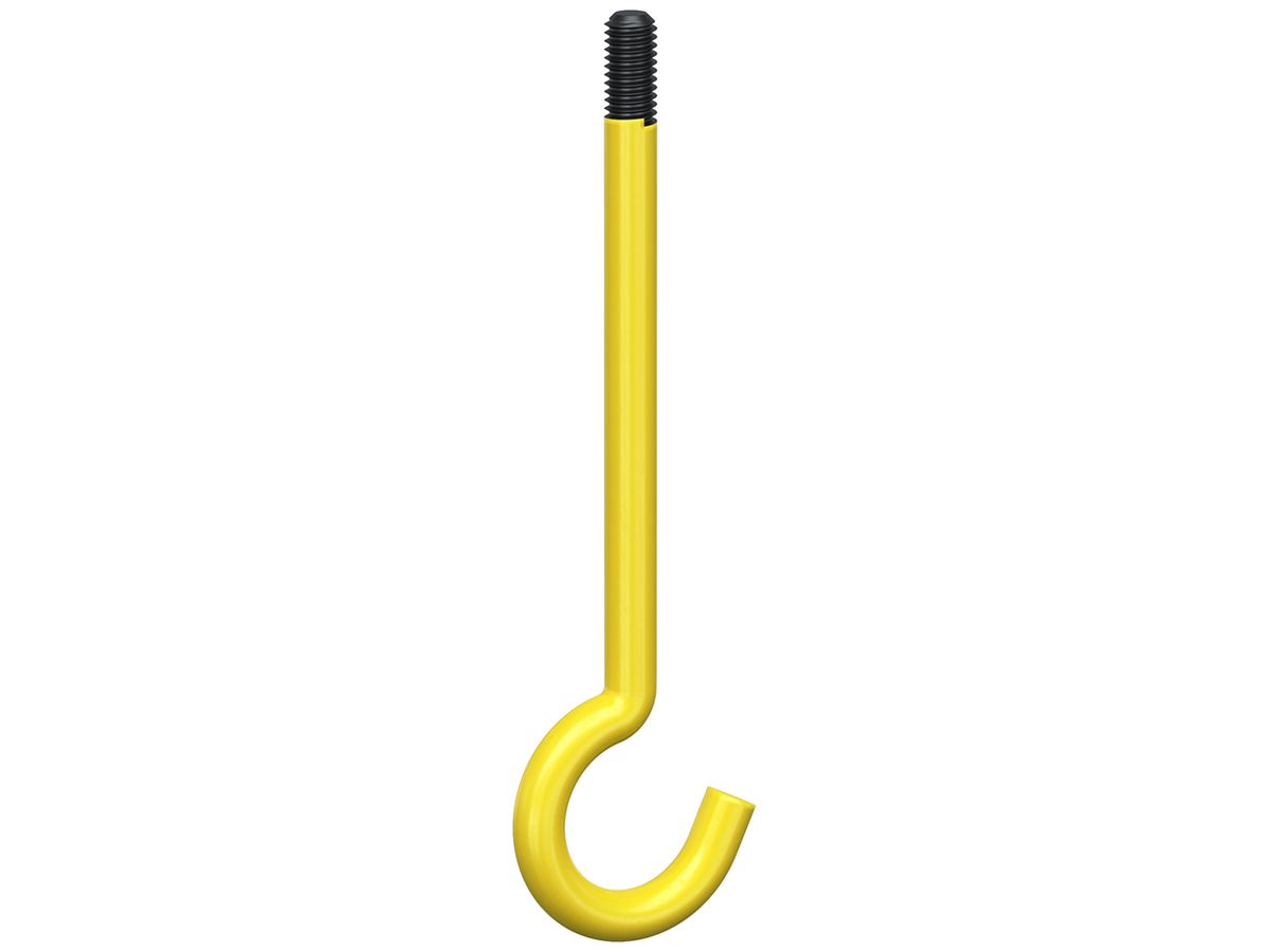 Hakenschraube Kaiser Ø26mm M5×65mm isoliert gelb