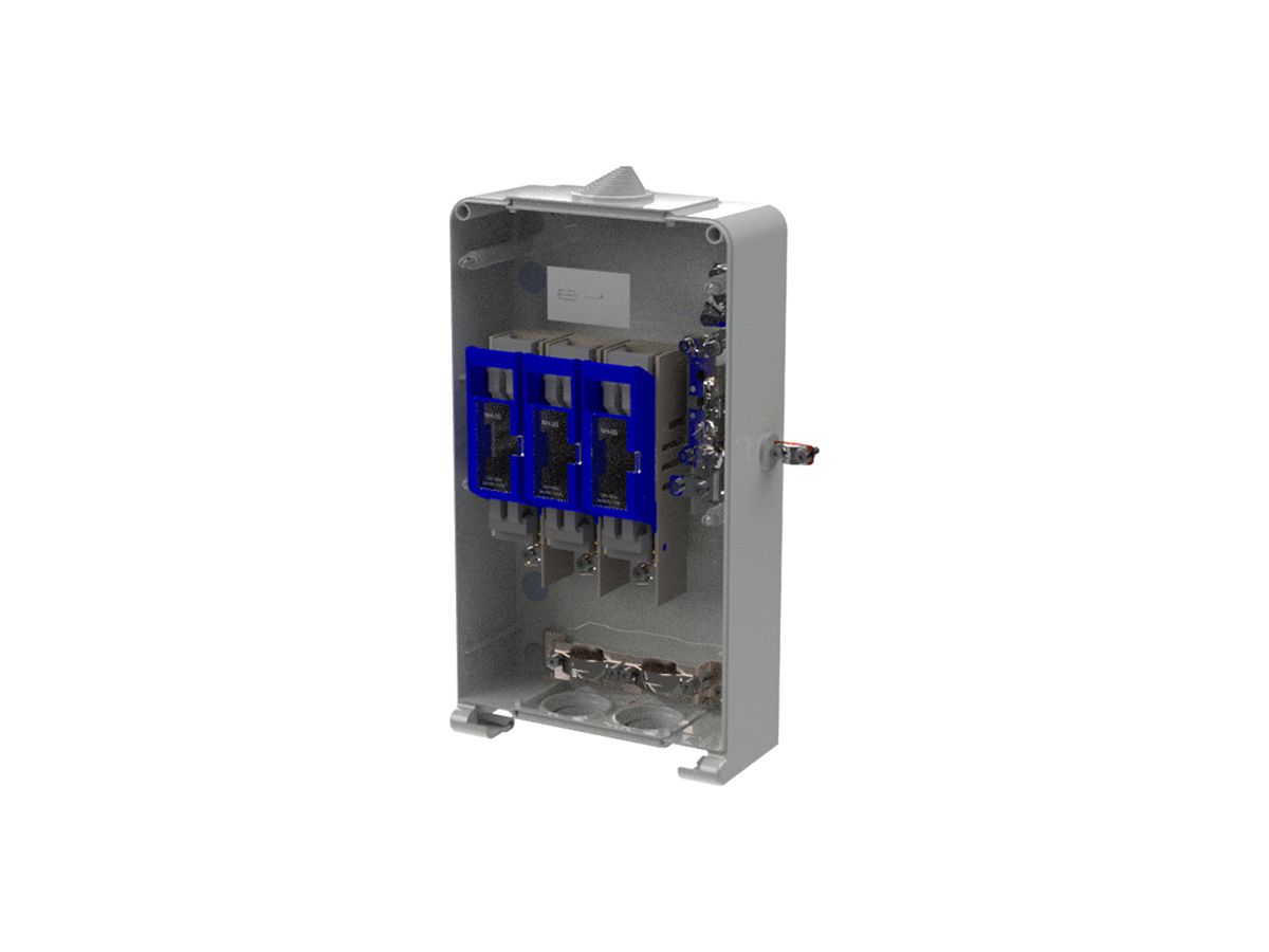 Hausanschlusskasten Rauscher & Stoecklin KH-160/2d/e 3-phasig 240×450×140mm