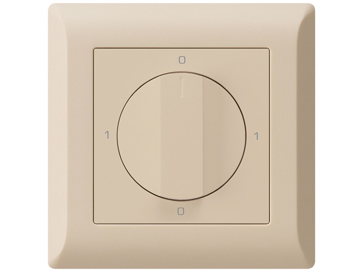 UP-Drehschalter kallysto.line 0/1L beige mit Drehgriff