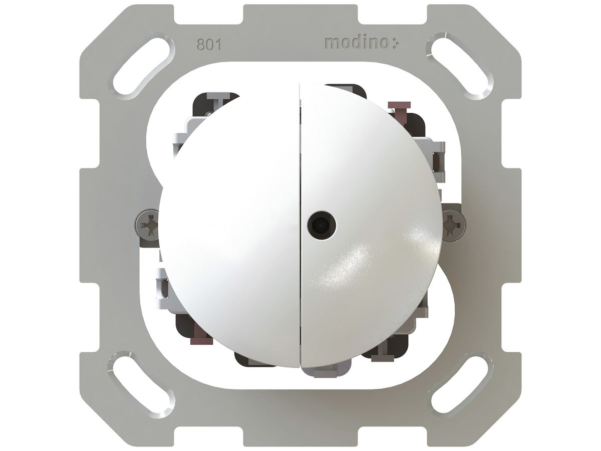 Leuchtdrucktaster MAX HAURI EXO 2×A/R, 1×beleuchtet, IP55, weiss