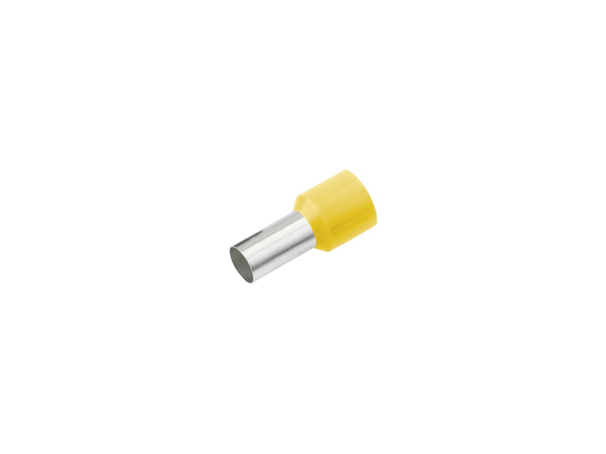 Aderendhülse Cimco 1mm² 12×18mm Kupfer PP gelb