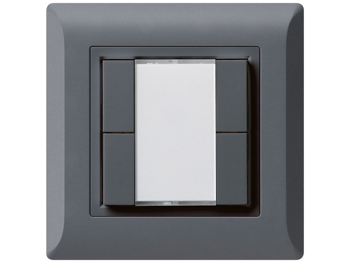 UP-Universaltaster 4×kallysto.line ohne LED anthrazit