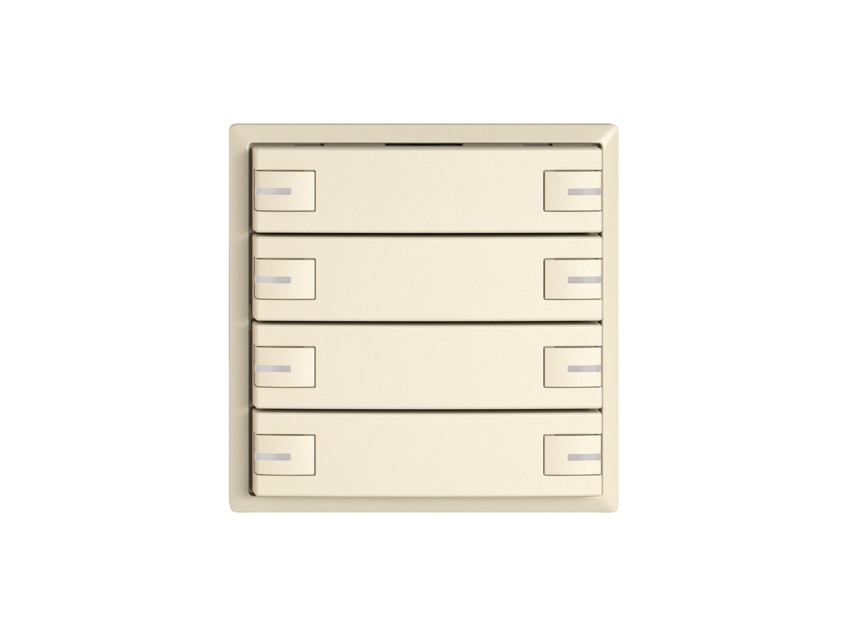 KNX-Taster RGB EDIZIO.liv SNAPFIX® Temperaturfüh.RGB-LED 8×T 1-Tbed.cr