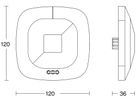 EB-Präsenzmelder Steinel HF KNX 360° h=2.8m Ø12m