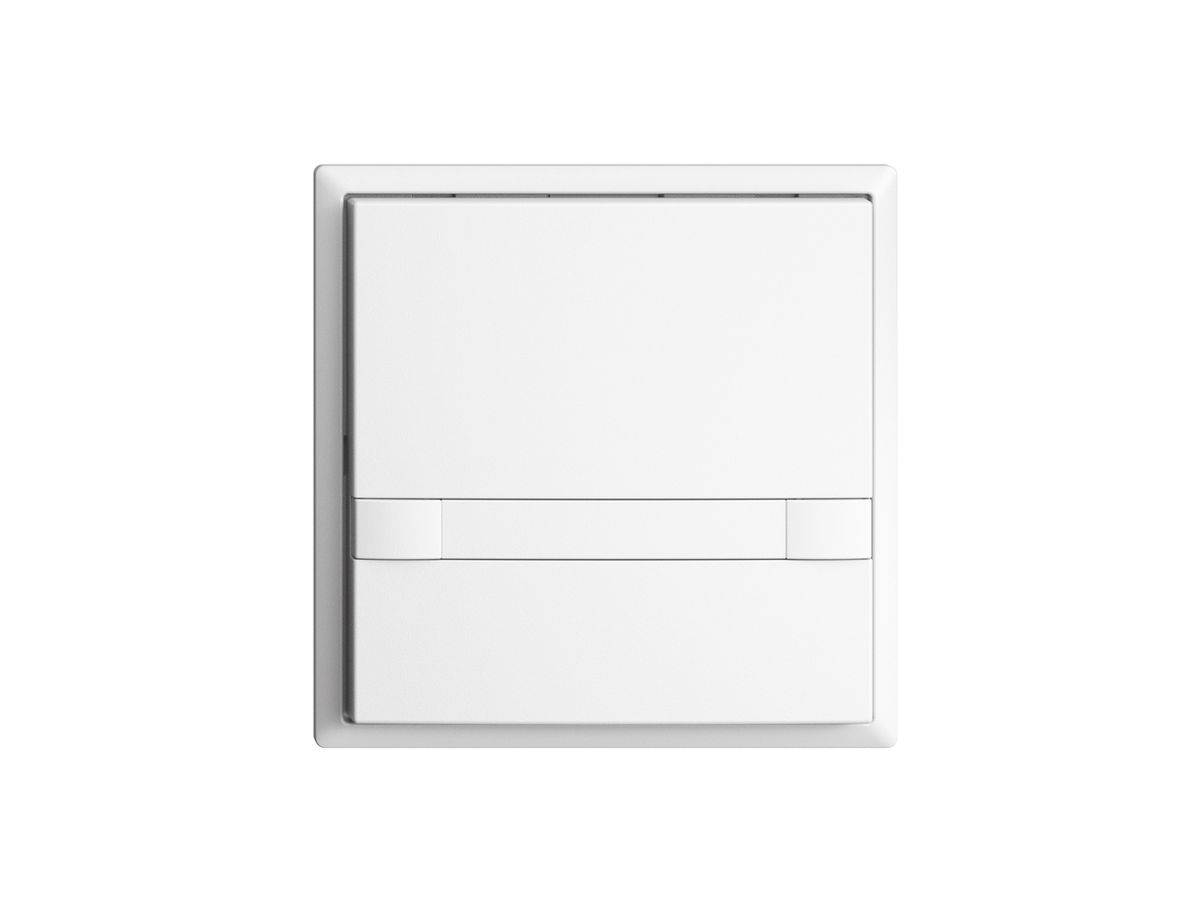 KNX-Taster RGB EDUE, 250mW, o.LED, m.Papiereinlage, 1×Taste, 2×Tastenb., ws