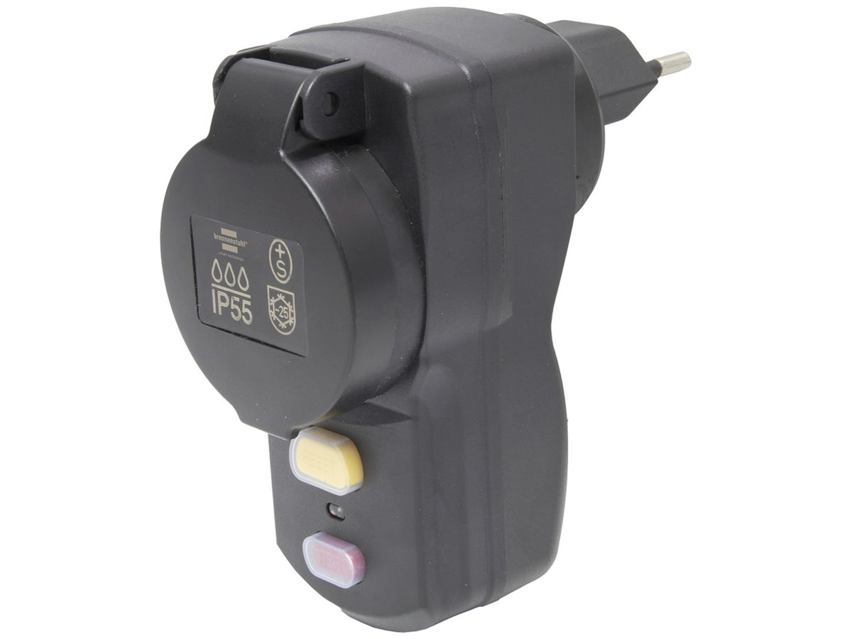 FI-Sicherheitsadapter PD31A T13 10A 30mA 230V 2300W IP55