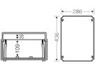 Einbauplatte Hensel, für Mi 03.. für Fronttafelinstrument