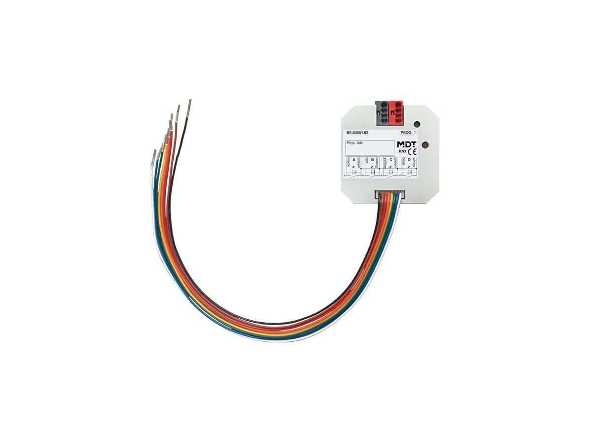 EB-Ein-/Ausgangs-Modul KNX MDT BE-04001.02 4-Kan potentialfreie Kontakte