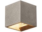 Wandleuchte SOLID CUBE QT14, G9 230V IP20 schwarzer Sandstein