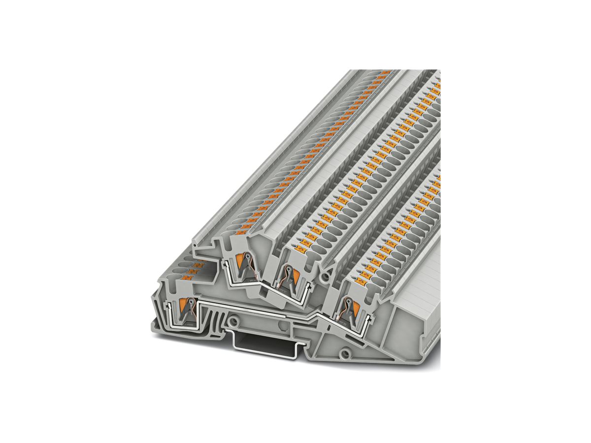 Installationsklemme 0.2…6mm² L/L Push-In grau