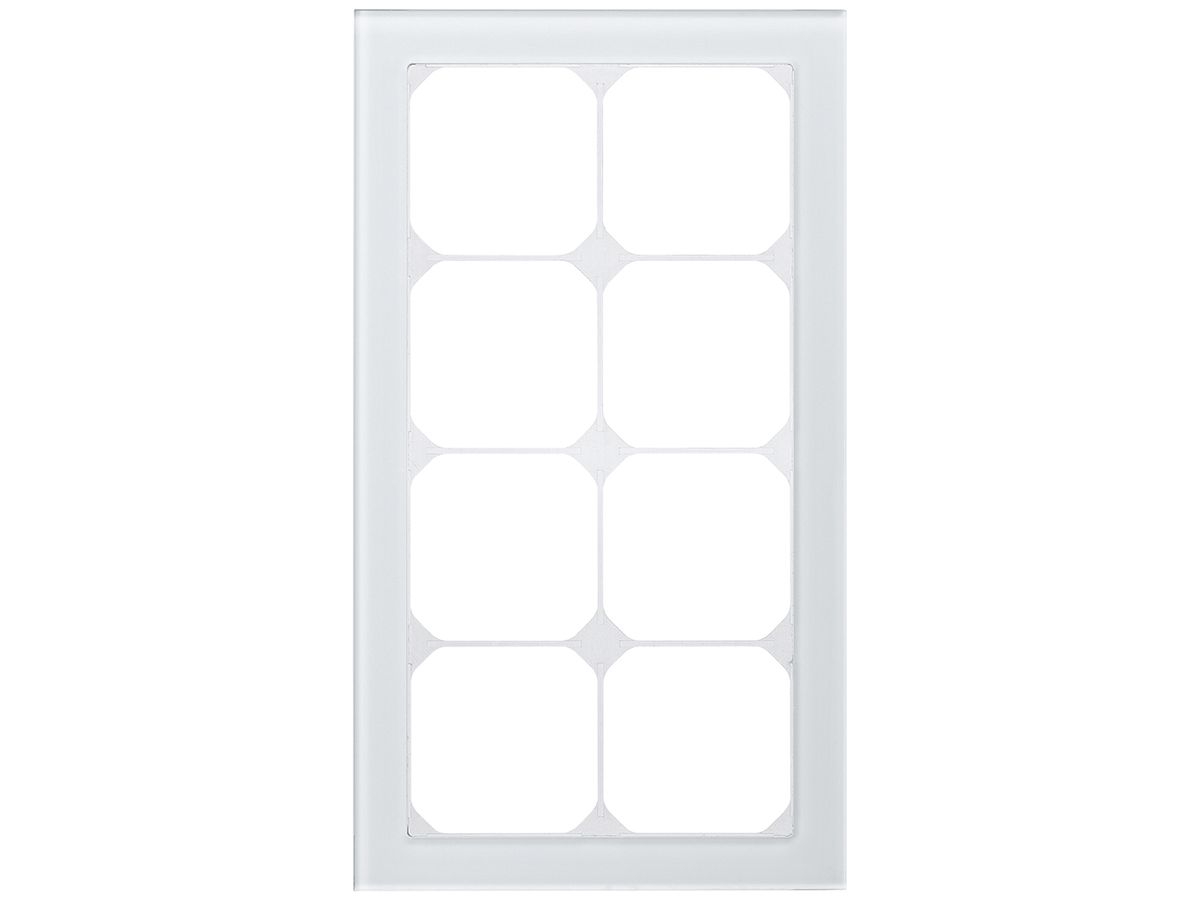 Abdeckrahmen KAL.art 4×2 274×154mm Glas weiss