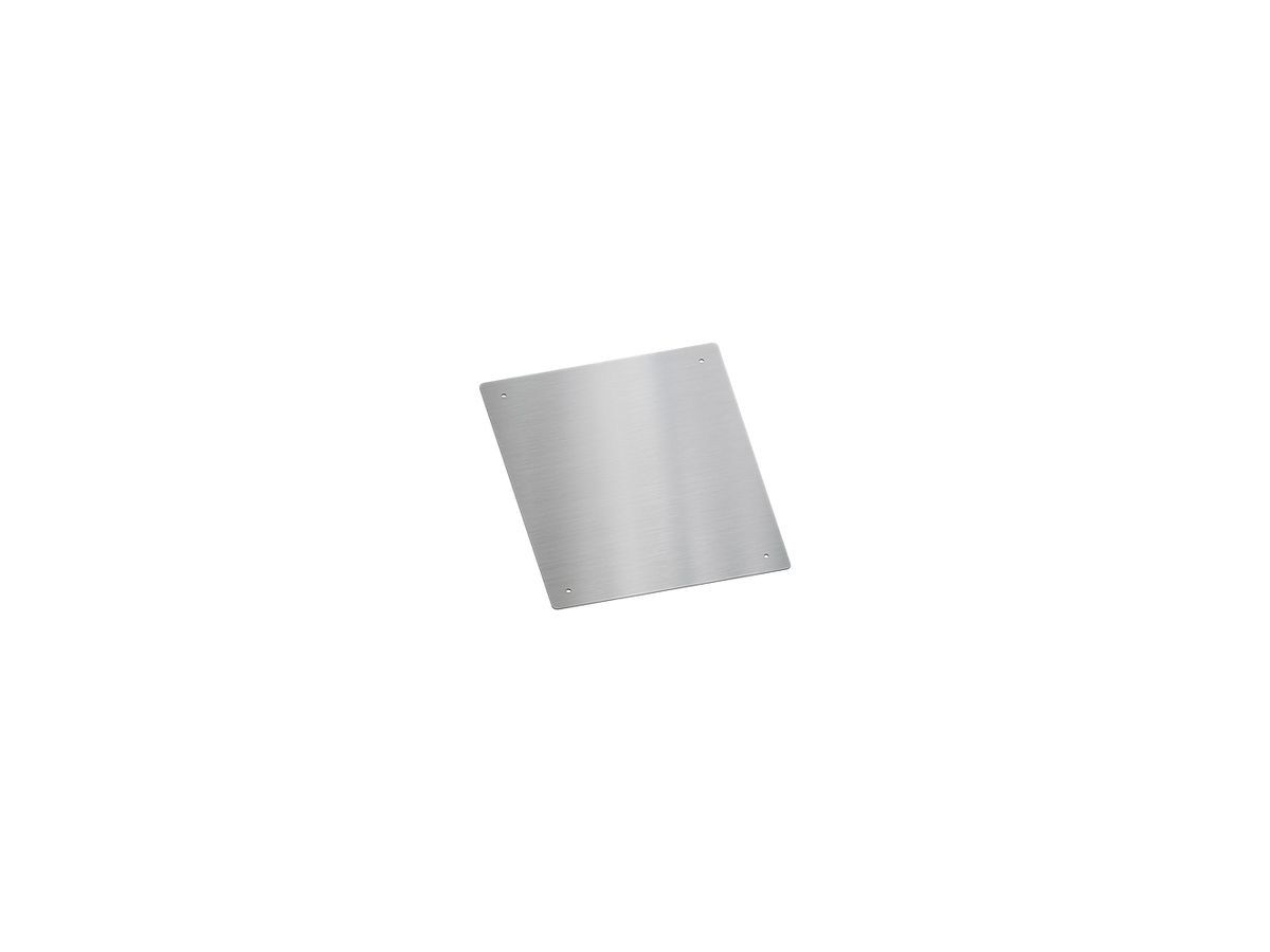 Designplatte GEOS DP-4050, Edelstahl V2A 393×493×2 mm
