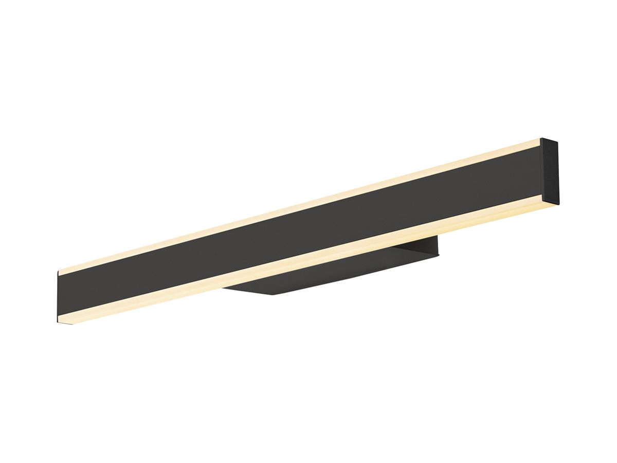 LED-Wandleuchte SLV ONE LINEAR 50 14W 730lm 927/930 IP44 DIM 525mm schwarz