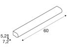 LED-Wandleuchte SLV MARYLIN WL 15W 1200lm 3000K IP44 600mm chrom