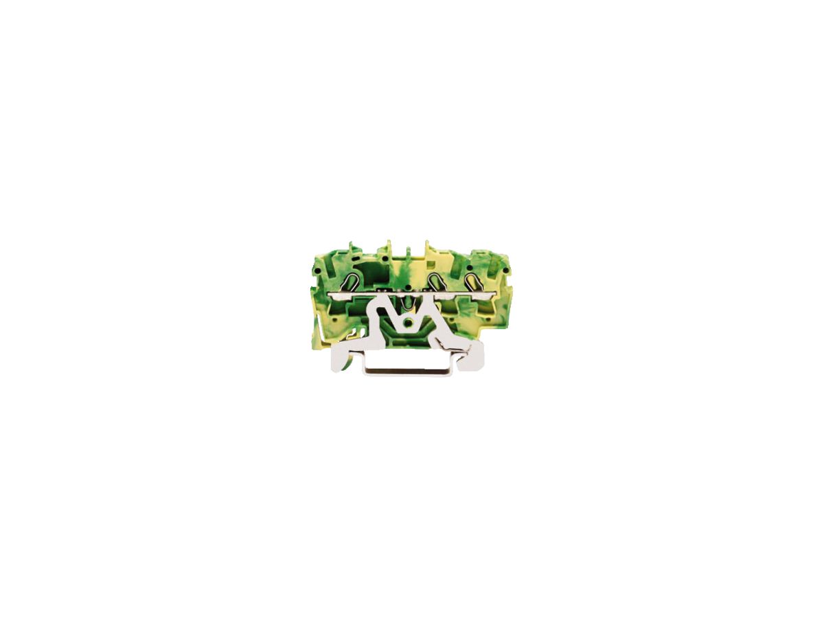 Durchgangsklemme WAGO TOPJOB S 2.5mm² 3L grün/gelb Serie 2002