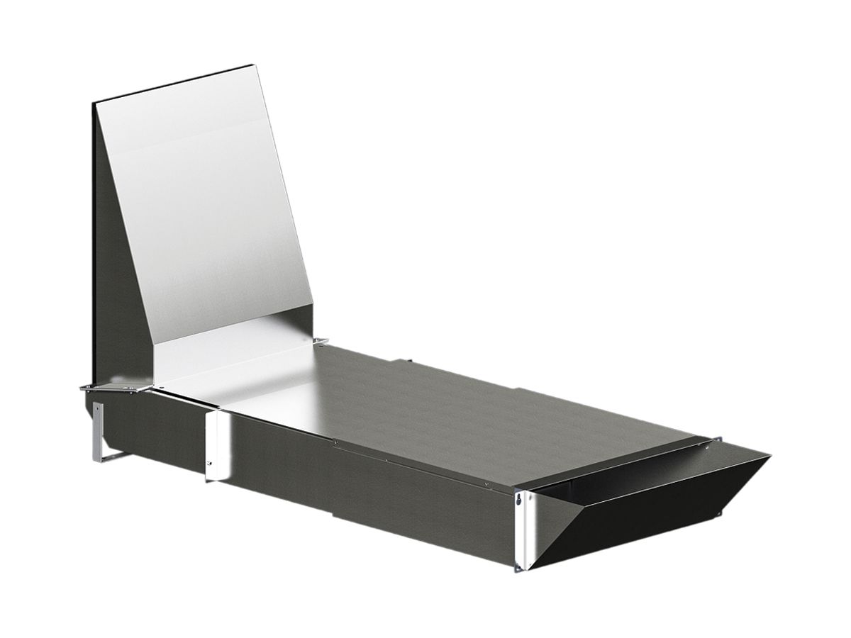 Luftkanal Rittal SK 3312.820 482.6×133.35mm Stahl schwarz nicht isoliert