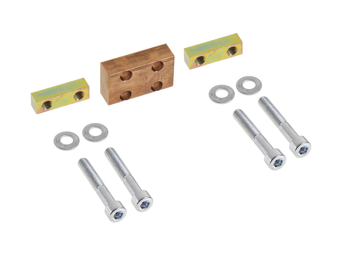 Anspeisung horizontal Hager für Flach-/Doppel-T-Profile mit Distanzplatte 15mm
