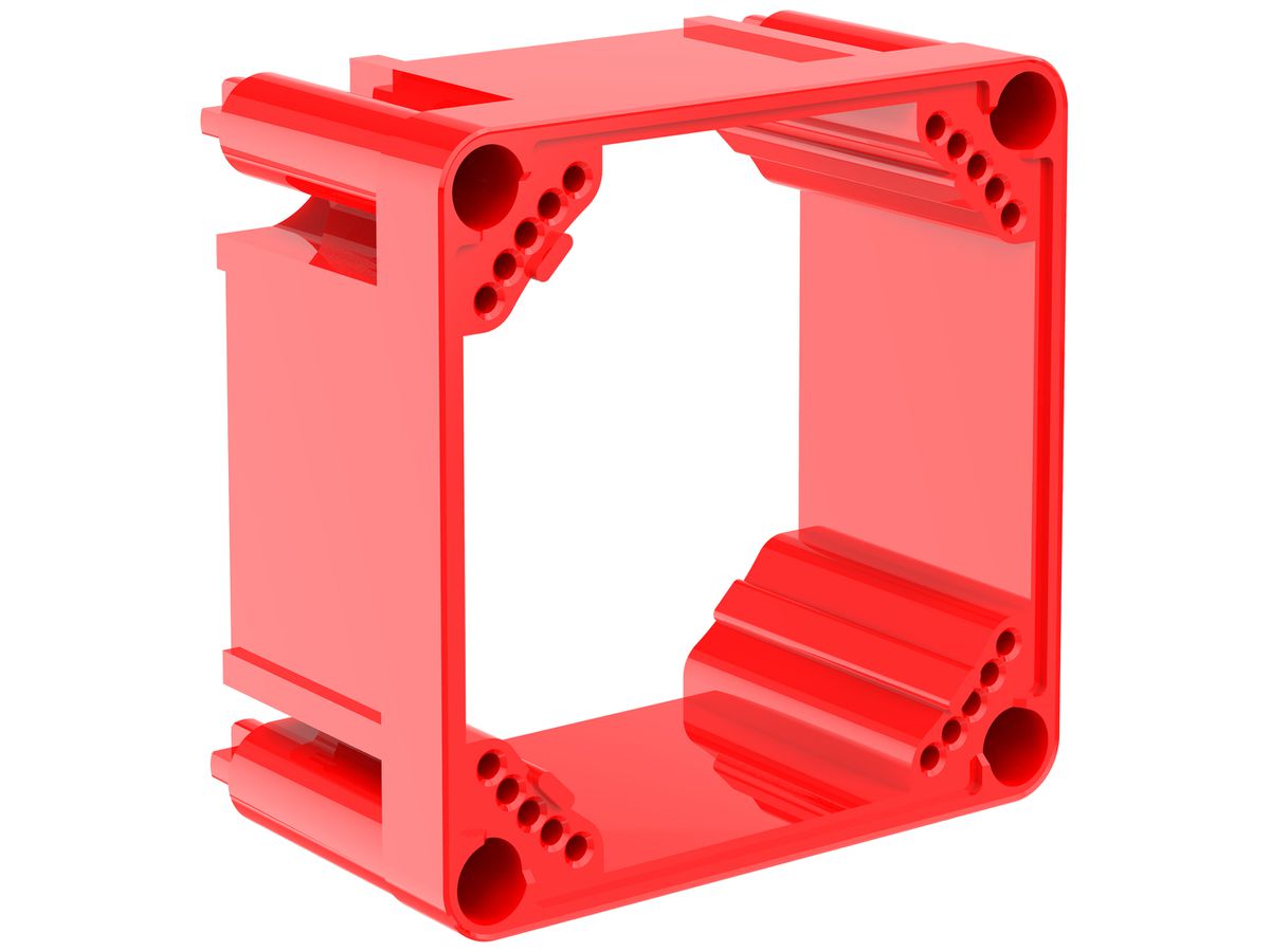 Aufsatzrahmen Morach-Technik CRALLO-LEU 1×1 40mm PE-HD GDP 850°C rot