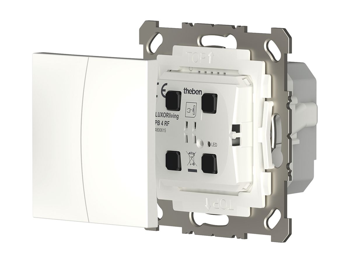 UP-Funktaster Theben LUXORliving PB 4 RF mit Temperatursensor
