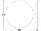 LED-Decken-/Wandleuchte RS PRO R20 plus HF BT 16W 1976lm 840 Ø350×55mm IP40