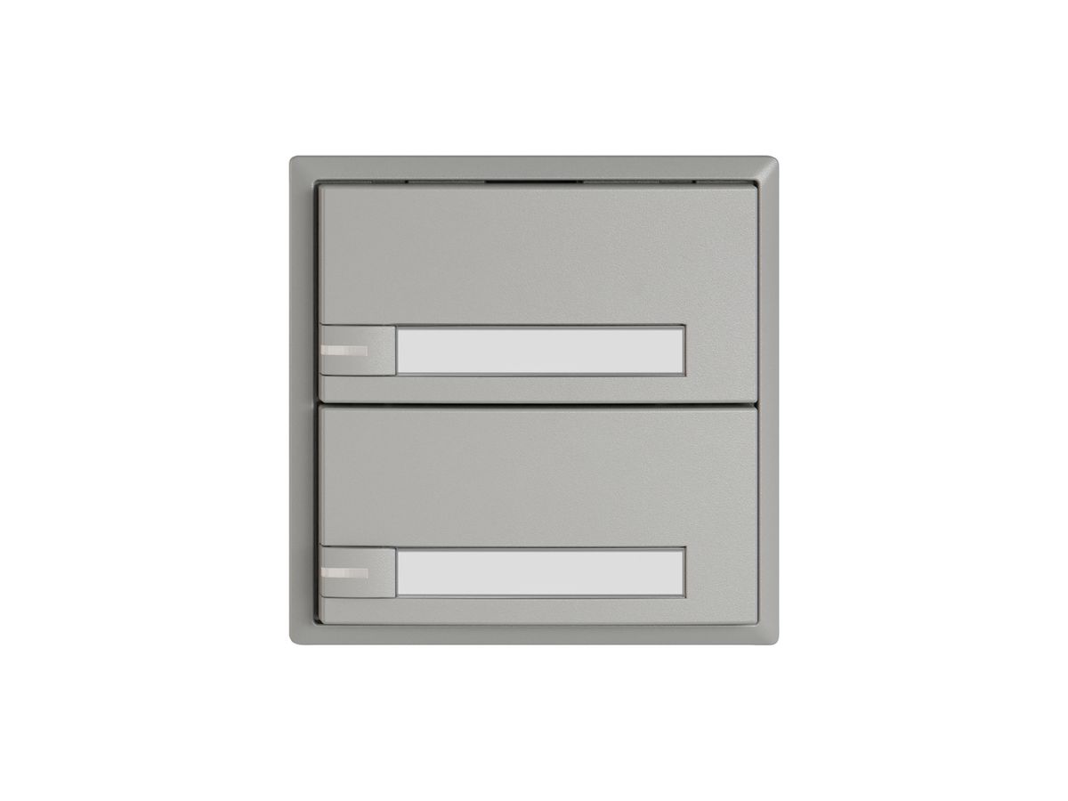 KNX-Taster RGB EDIZIO.liv SNAPFIX® Temperaturfüh.RGB-LED Pap.2×T 1-Tbed.hgu