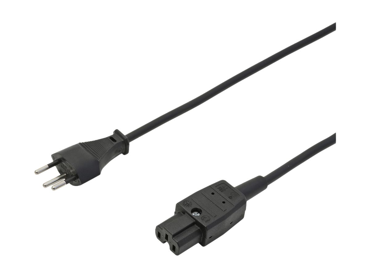 Apparatekabel MH WIRE PVC T12 C15A 3×1mm² 230V 10A IP20 2m schwarz