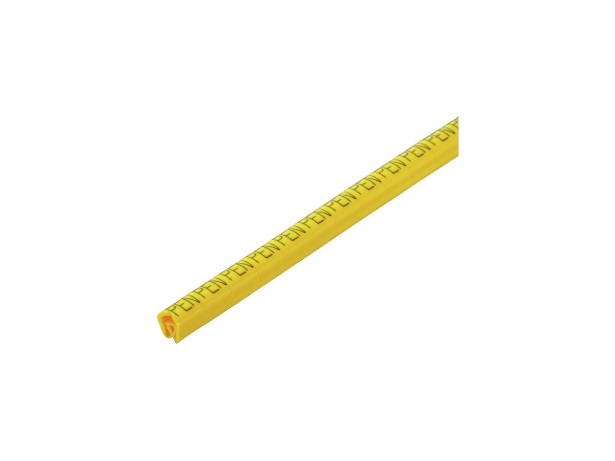 Leitermarkierer Weidmüller CLI C CD für Ø4…10mm 9×7mm Aufdruck: PEN gelb