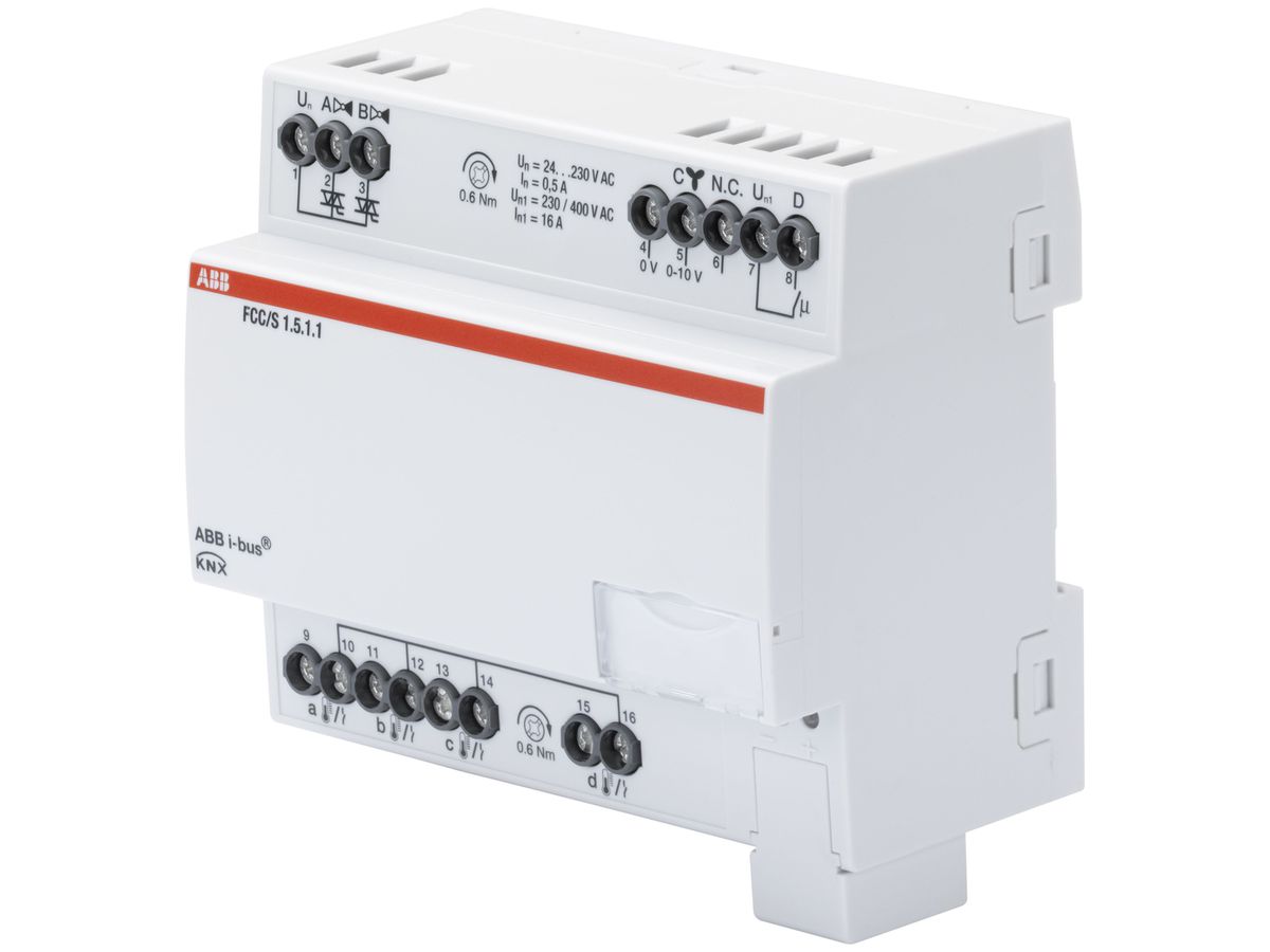 REG-Fan Coil Controller ABB FCC/S 1.5.1.1 KNX, 2/4-Rohr