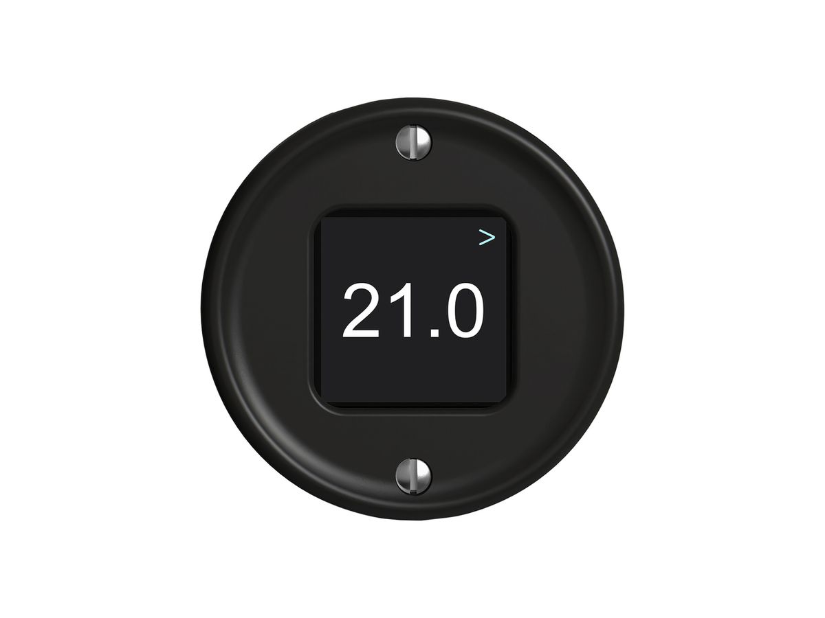 Raumtemperatursensor STANDARDdue Wiser SNAPFIX® 230V 5…30°C schwarz