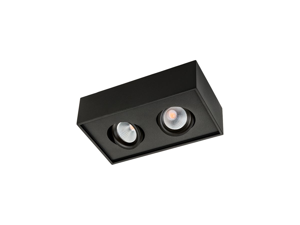 AP-LED-Downlight SG Cube 16W 1160lm 2700K WB DIM 231×132×65mm schwarz