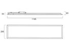 LED-Panelleuchte Sylvania Quantum 26W 4500lm 840 IP54 DALI-2 1195×295mm weiss