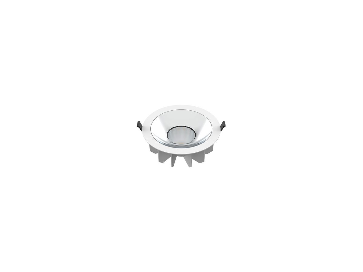 LED-Downlight SLV DOWNLIGHT P230 20W 2130…4670lm 3000K IP54 WB Ø200mm weiss